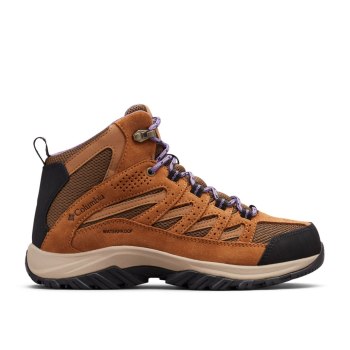 Columbia Crestwood Mid Waterproof, Botas De Montaña Morados Para Mujer | 481397-MTP